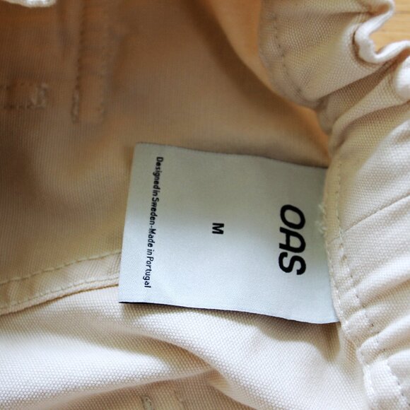 BNWT SS25 OAS ECRU MITTY CANVAS SHORTS M - Picture 8 of 12